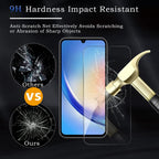 Entronix Clear Screen Protector Compatible with Galaxy A02 - 2 Piece Combo