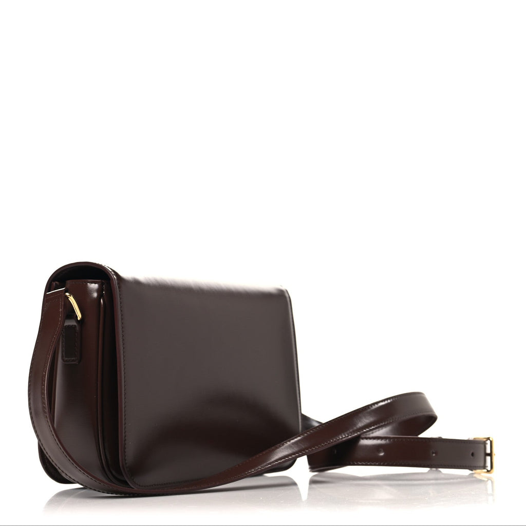 Shiny Calfskin Medium Triomphe Chestnut