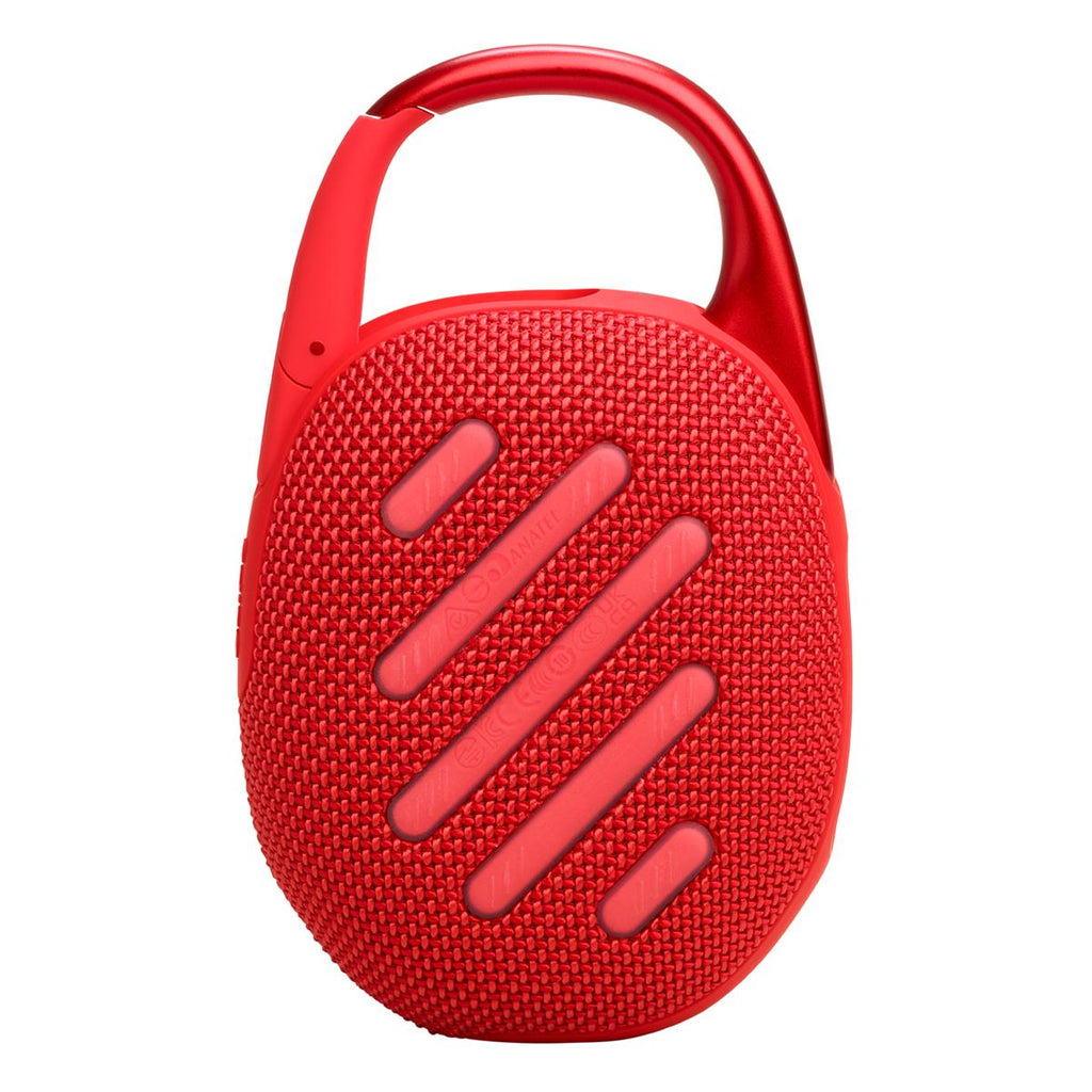 JBL Clip 5 Ultra Portable Bluetooth Speaker with gSport Silicone Sleeve (Red)