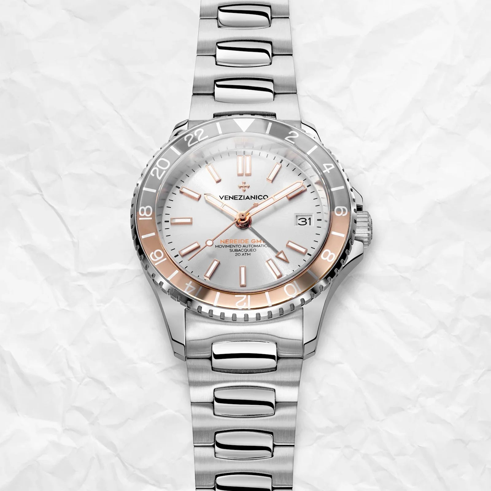 Venezianico Automatic Watch Nereide GMT White