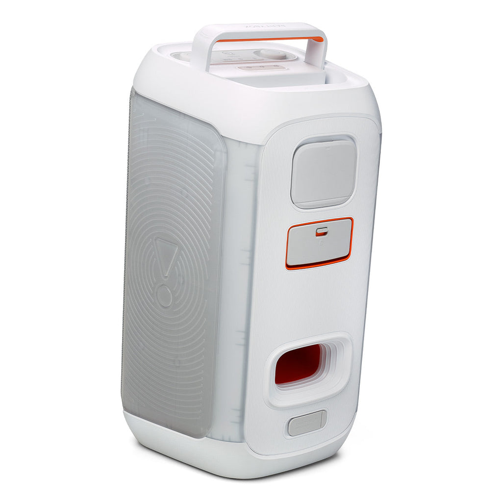 JBL PartyBox Club 120 Portable Party Speaker Bundle with Wireless Microphone System (White)