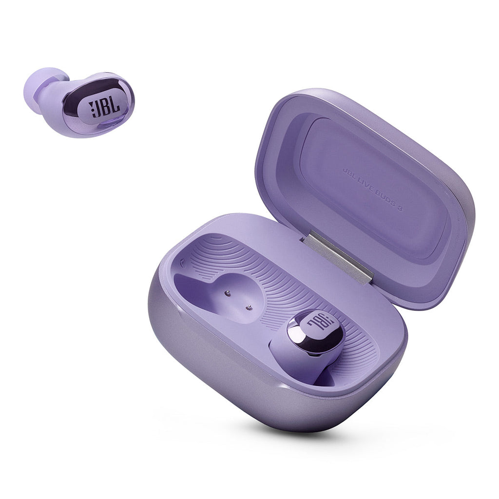 JBL Live Buds 3 Noise-Cancelling Earbuds with Smart Case (Purple)