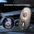 Entronix [Magnetic] Car Mount – Wireless Charging Holder, AC Vent or Suction Cup Style