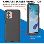 Entronix Case Compatible with Moto G Power 2024 - Triple-Layer Heavy Duty Protection