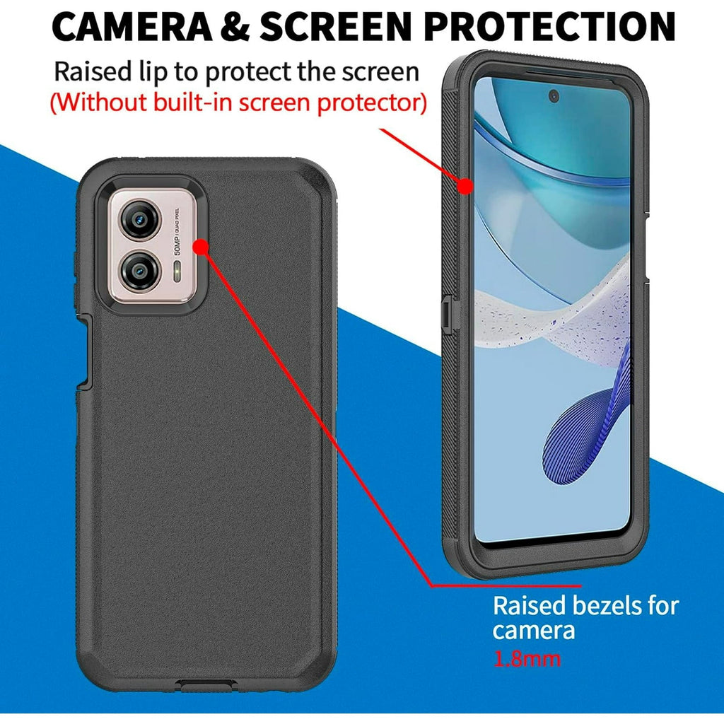 Entronix Case Compatible with Moto G Play 2024 - Triple-Layer Heavy Duty Protection