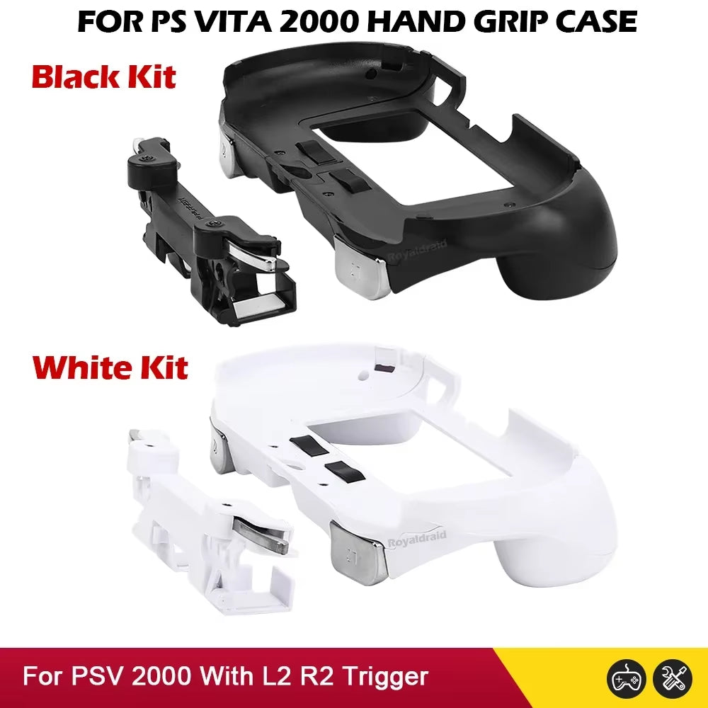 Gamepad Hand Grip Joystick Shell Case with L2 R2 Trigger Buttons for PS Vita 2000 Slim and Front L2 R2 Kits