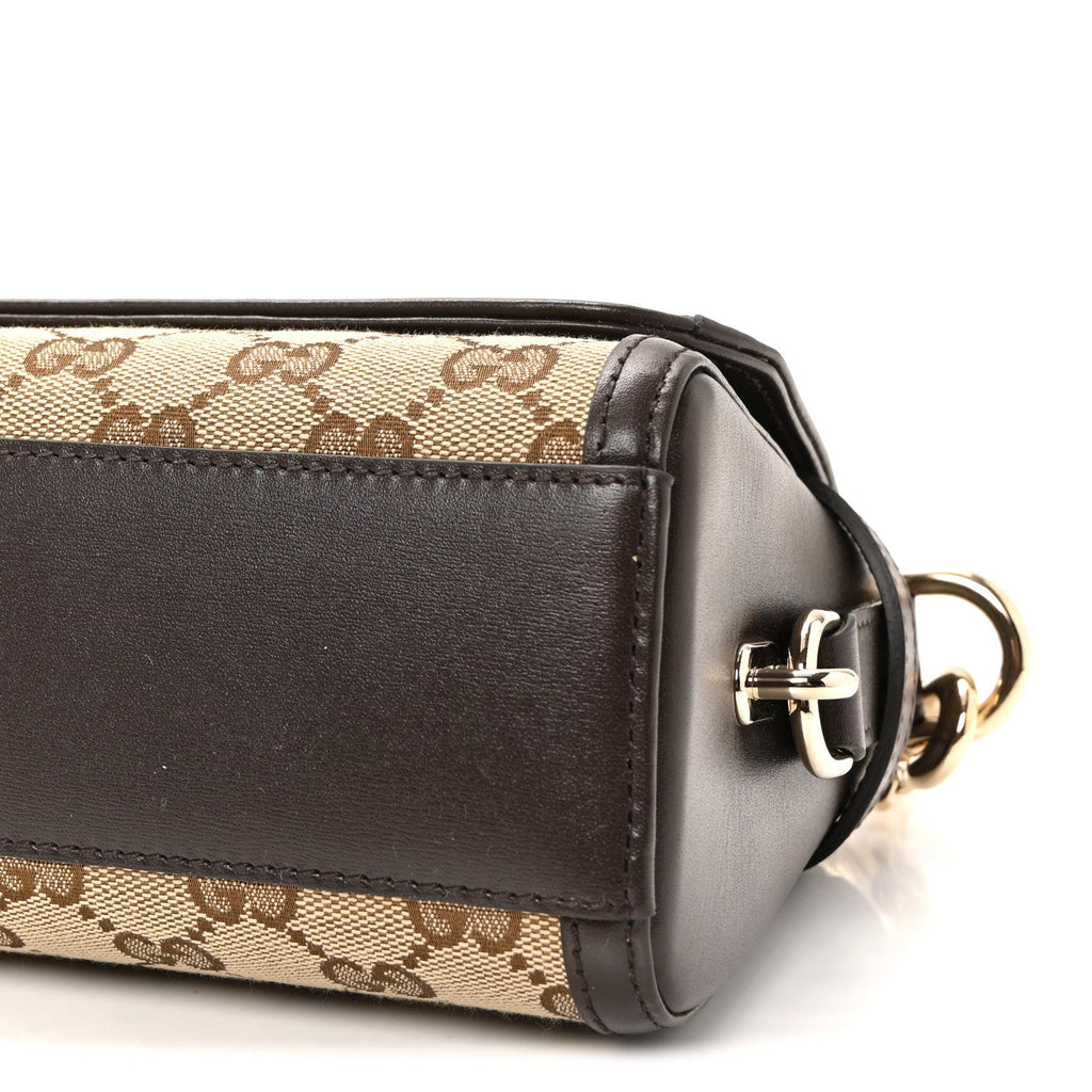 GG Monogram Medium Luce Shoulder Bag Beige Ebony