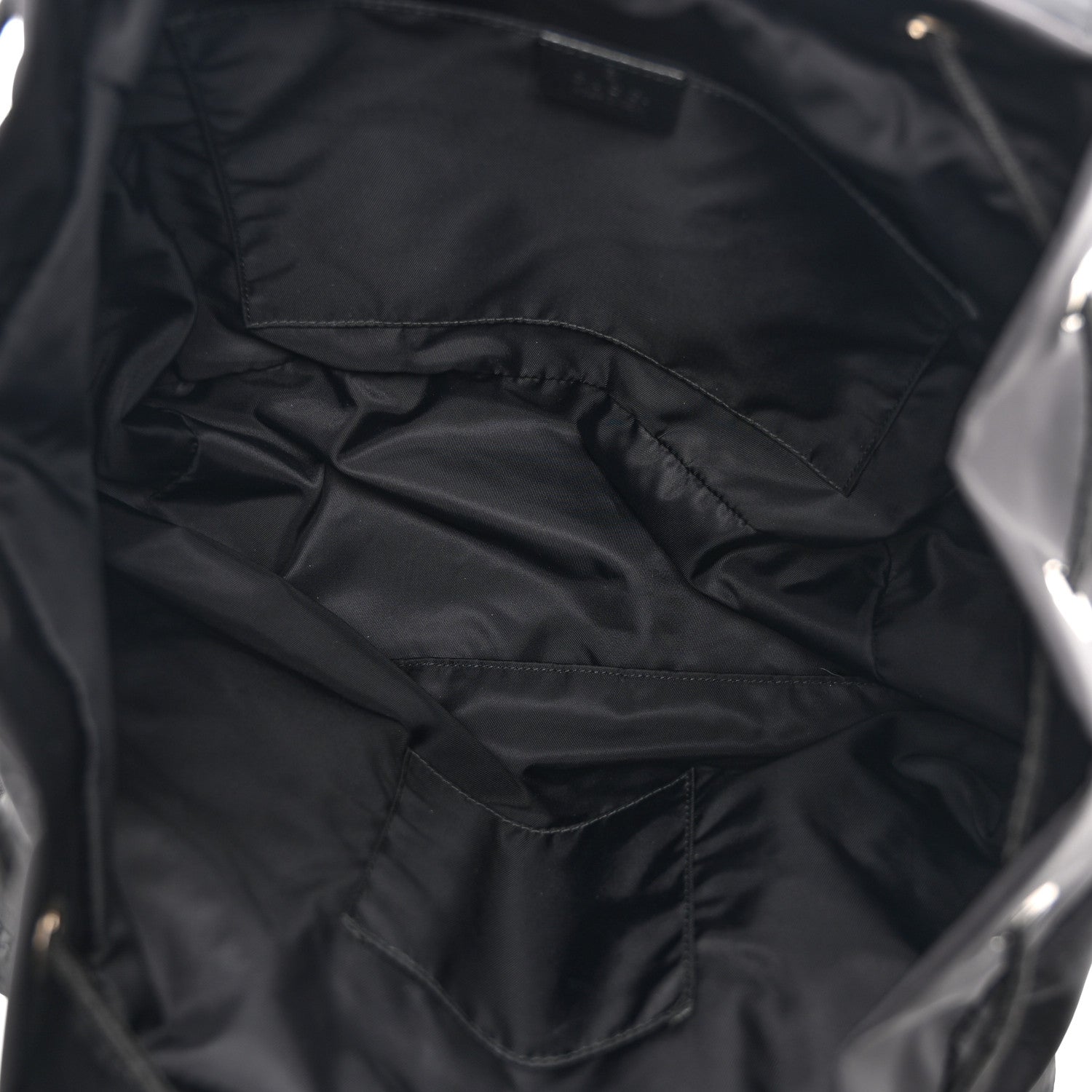Nylon Monogram Small Single Buckle Backpack Black