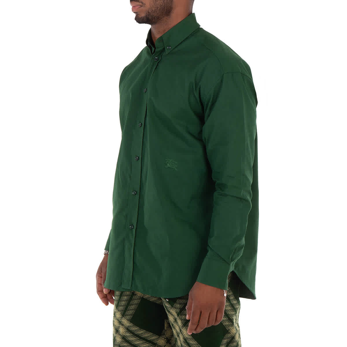 Burberry Baumwollhemd mit gesticktem Reiterlogo