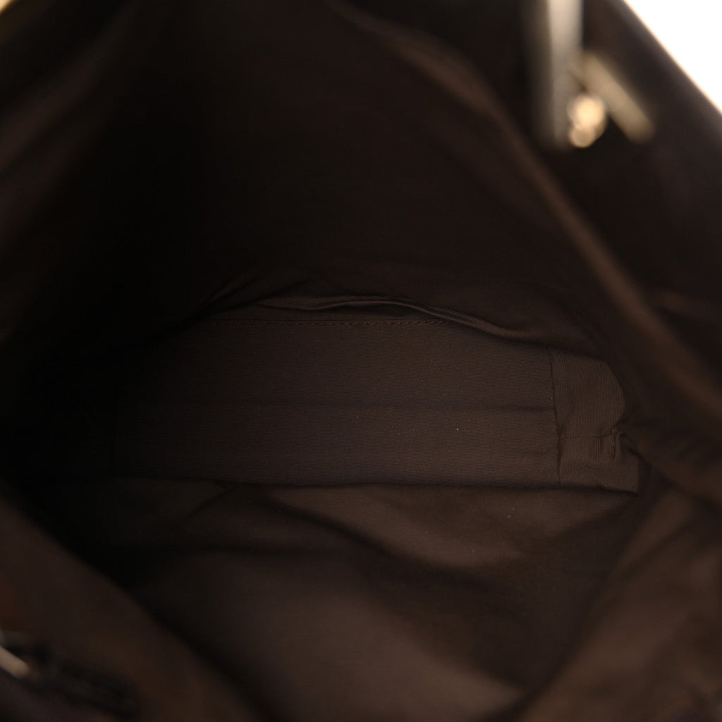 Monogram Small Bucket Tote Dark Brown