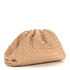 Nappa Maxi Intrecciato The Pouch Oversized Clutch Almond