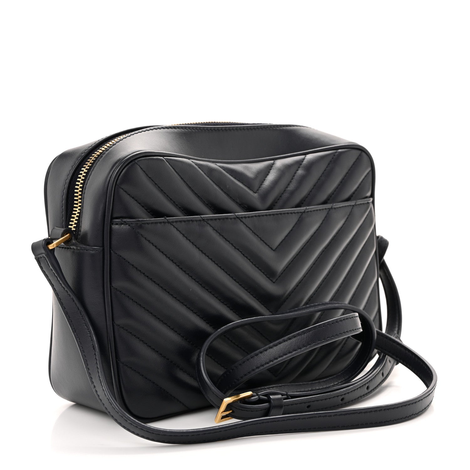Calfskin Matelasse Monogram Lou Camera Bag Deep Marine