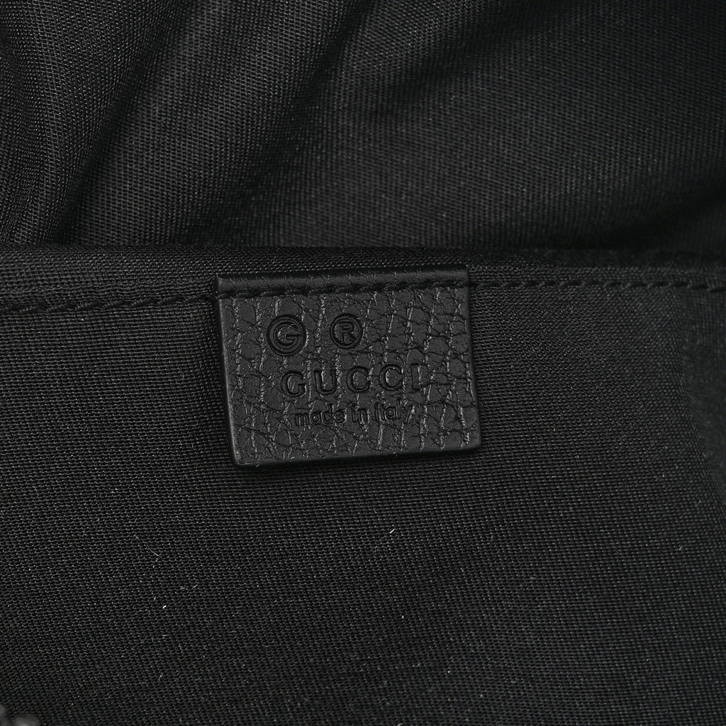 Nylon Monogram Fanny Pack Belt Bag Black