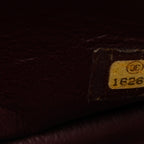 Lambskin Quilted Jumbo Double Flap Black