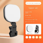 Small and portable camera fill light; mobile phone self shot; live video; 5 Color Temperature Clip Lamp; outdoor pocket light; external camera light