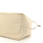 Tessuto Nylon Saffiano Shopping Tote White