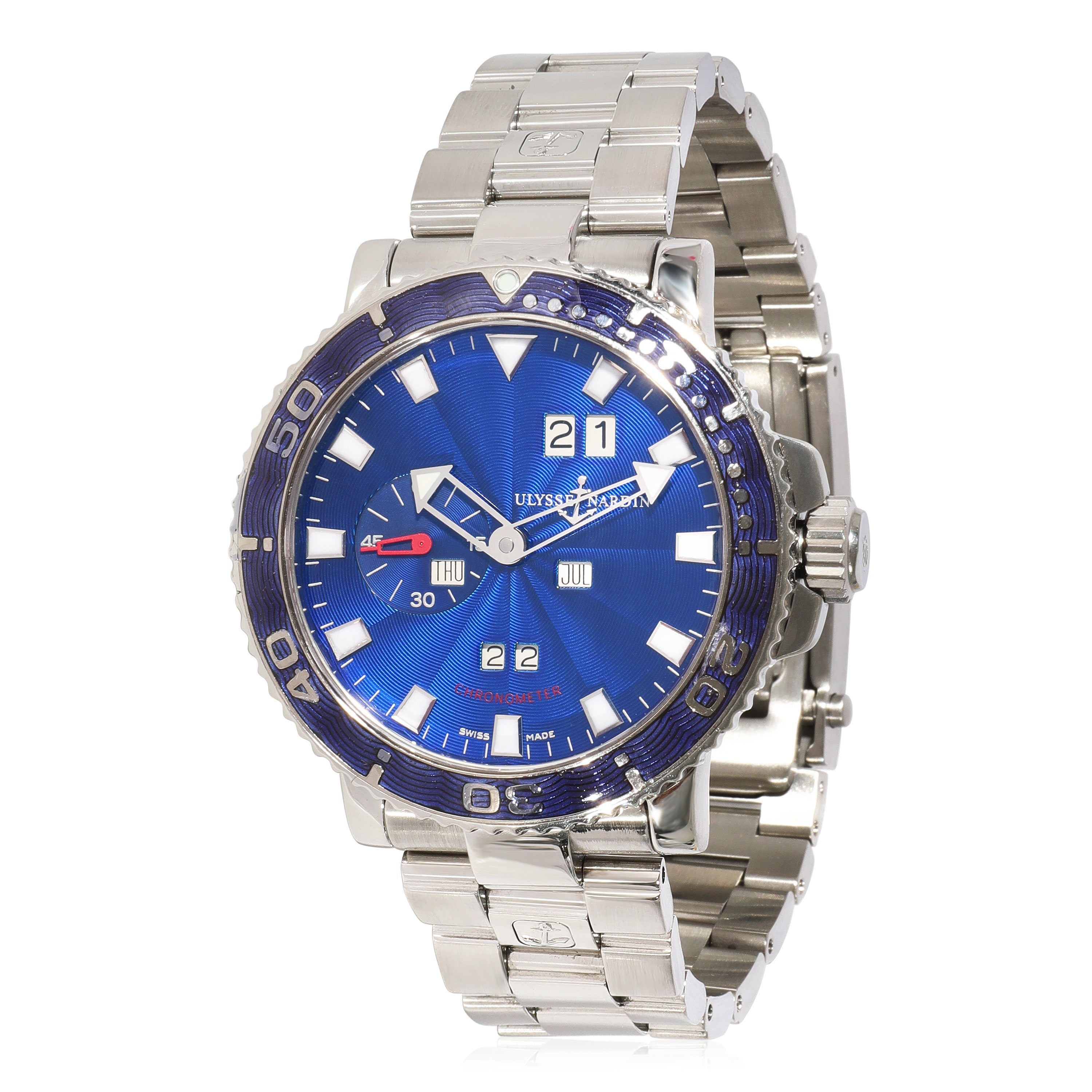 Marine Aqua Perpetual 333-77 Herrenuhr aus Edelstahl