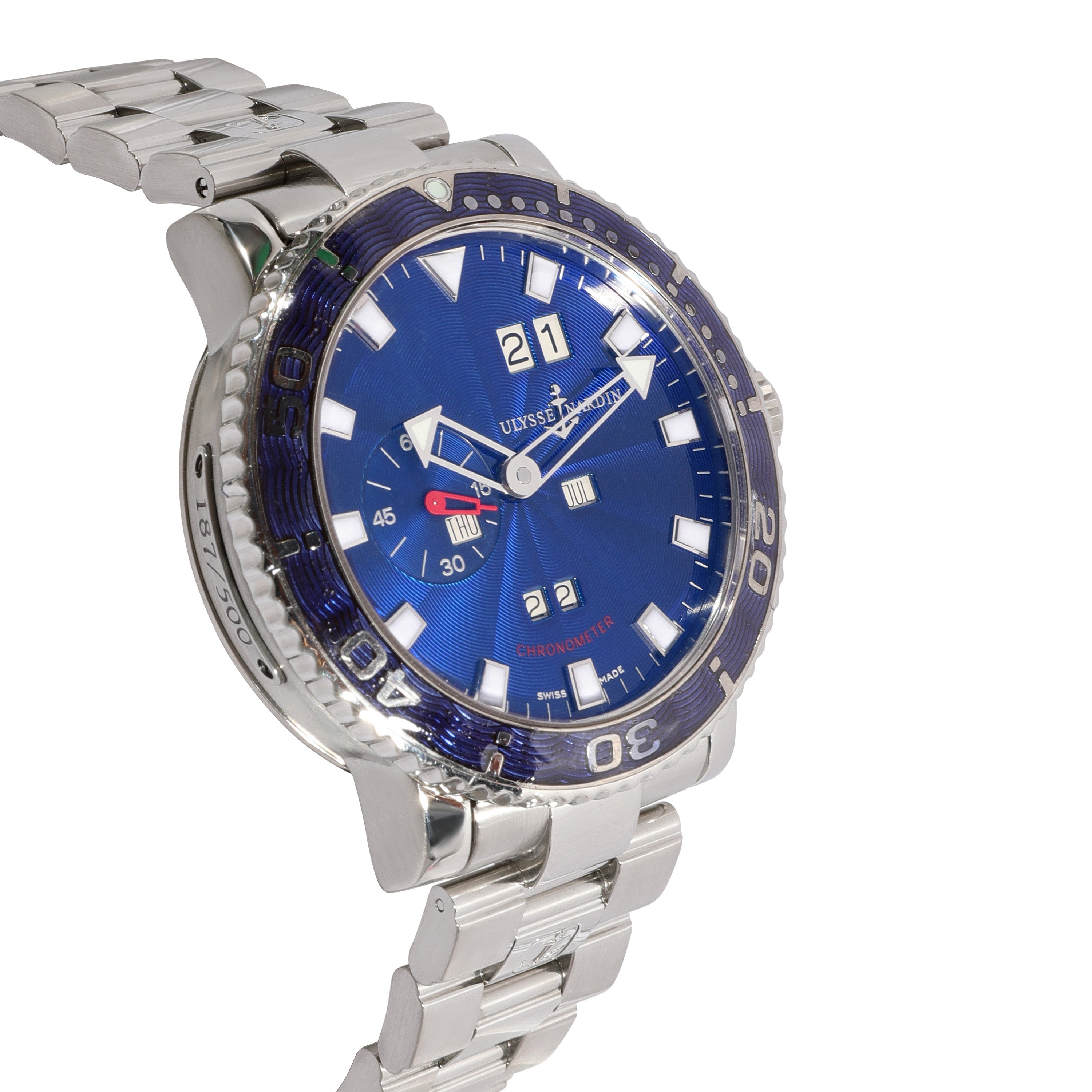 Marine Aqua Perpetual 333-77 Herrenuhr aus Edelstahl