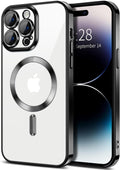 Entronix [Magnetic] Case Compatible with iPhone 15 Pro - [Clear Back] Luxury Glossy Cover