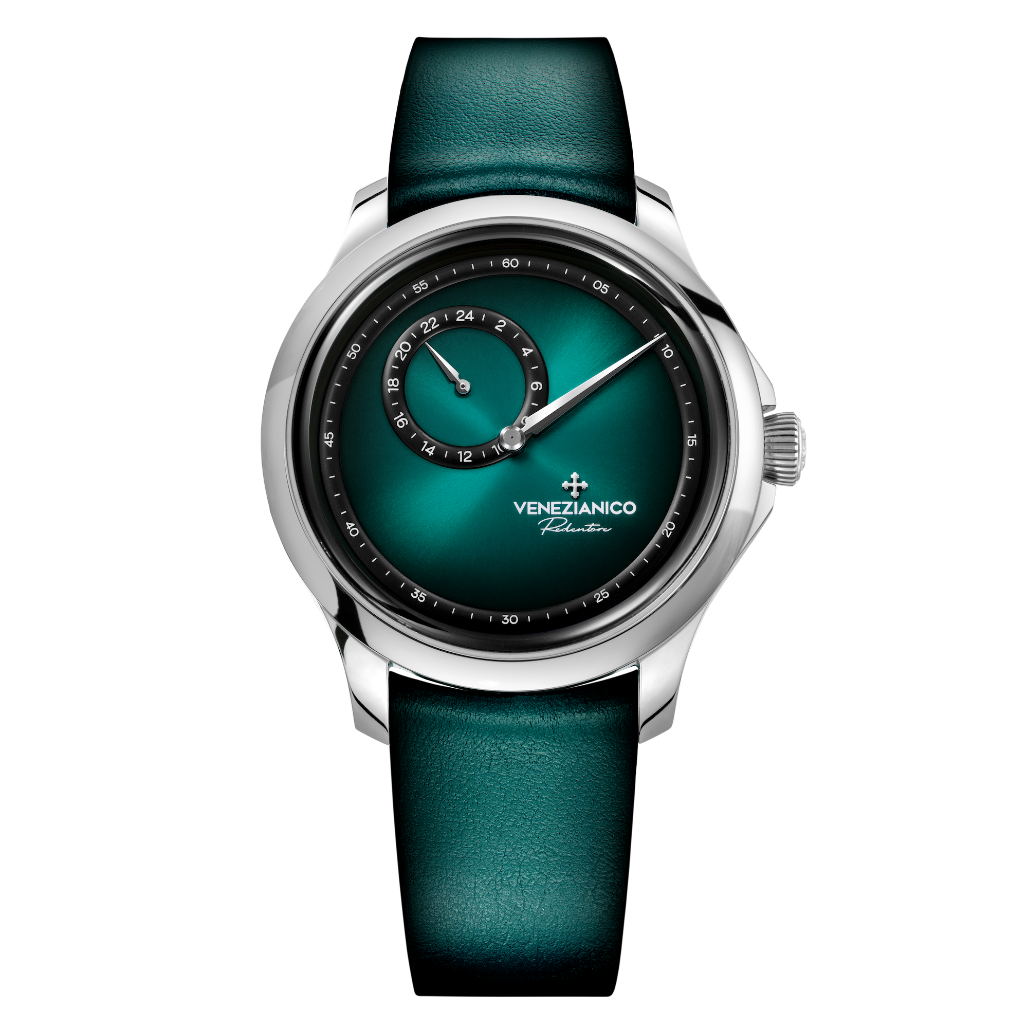 Venezianico Redentore Enigma Men’s Automatic Green Cyan Regulator Watch