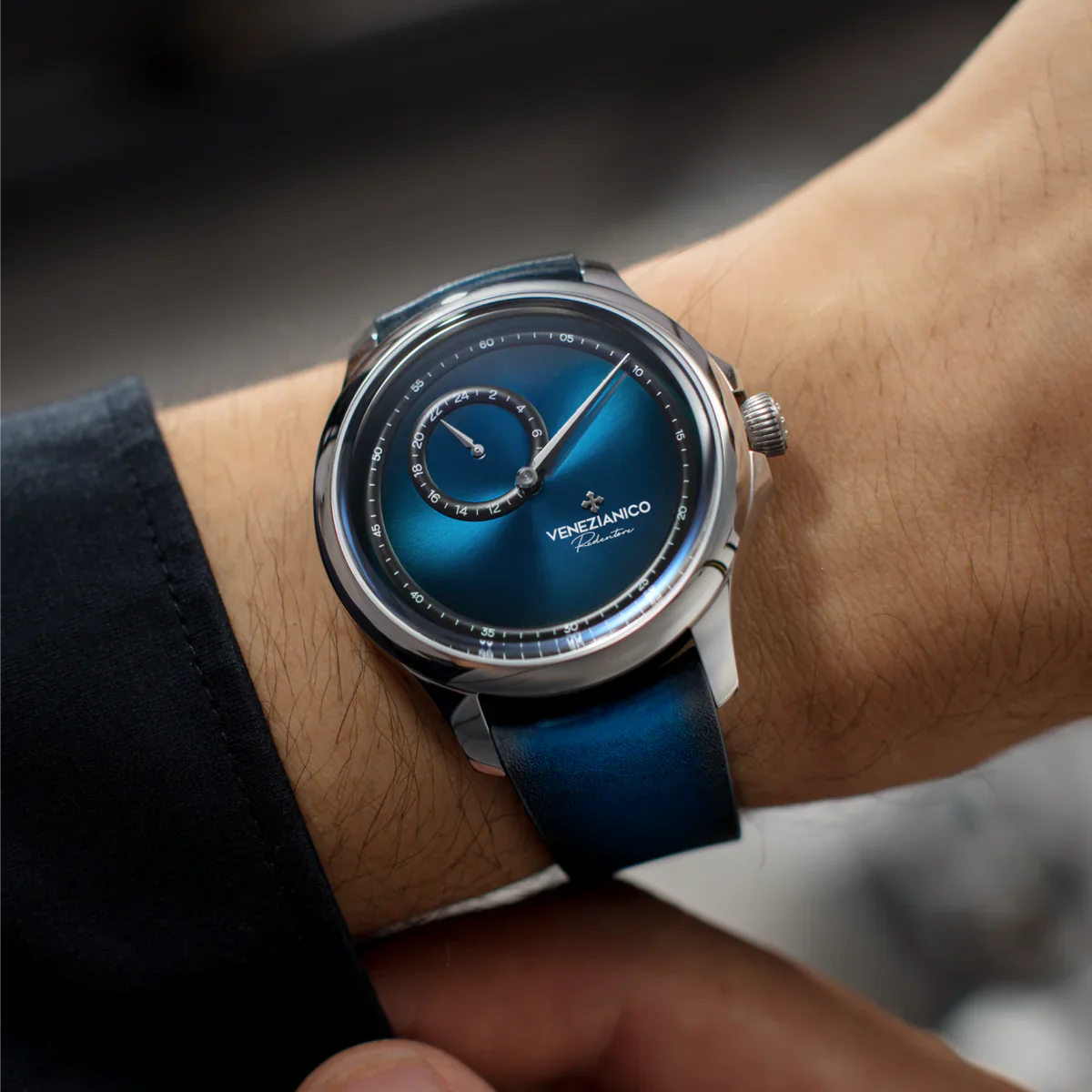 Venezianico Redentore Enigma Men’s Automatic Blue Regulator Watch