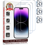 Entronix Clear Screen Protector & Camera Lens Protector Compatible with iPhone 16 Pro - 6-Piece Combo