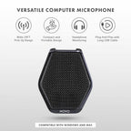 Movo MC1000 Conference USB Microphone - Long Range Desktop Mic