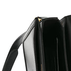 Smooth Calfskin Small Solferino Satchel Black