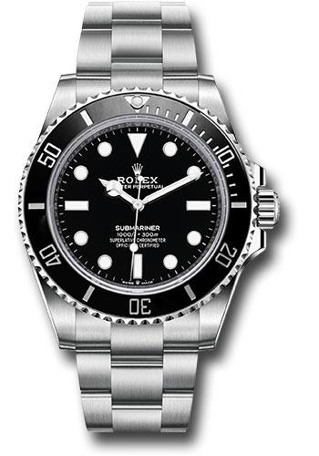 Rolex Steel Submariner  - Black Dial - 124060