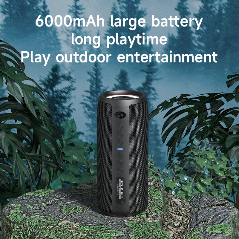 S51Pro High-Power 40W Bluetooth Speaker with 3D Stereo Bass, Portable IPX5 Waterproof Design, TWS Compatible Boom Box
