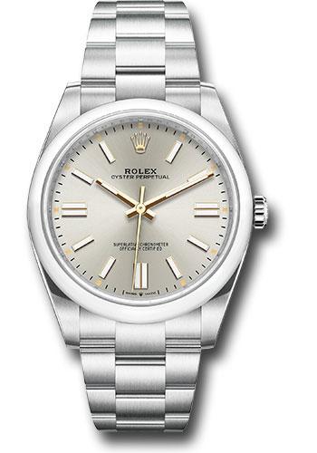 Rolex Oyster Perpetual 41  - Silver Index Dial - Oyster Bracelet - 124300 sio