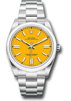 Rolex Oyster Perpetual 41  - Yellow Index Dial - Oyster Bracelet - 124300