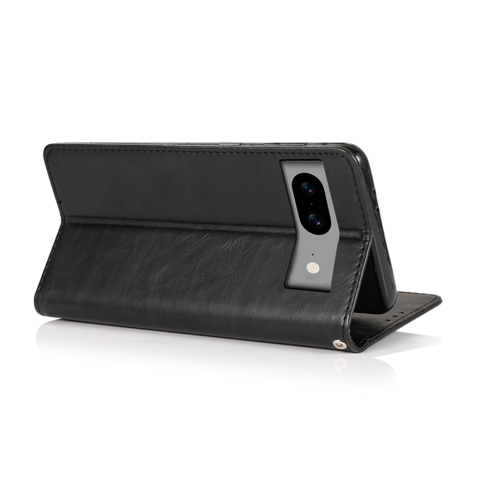 SAHARA - Indy Series Genuine Leather Folio Wallet Case - Google Pixel 8