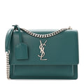 Calfskin Medium Monogram Sunset Malachite
