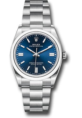 Rolex Oyster Perpetual 36  - Blue Index Dial - Oyster Bracelet - 126000 bluio