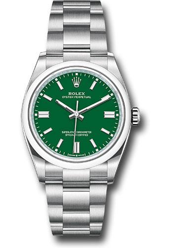 Rolex Oyster Perpetual 36  - Green Index Dial - Oyster Bracelet - 126000 greio