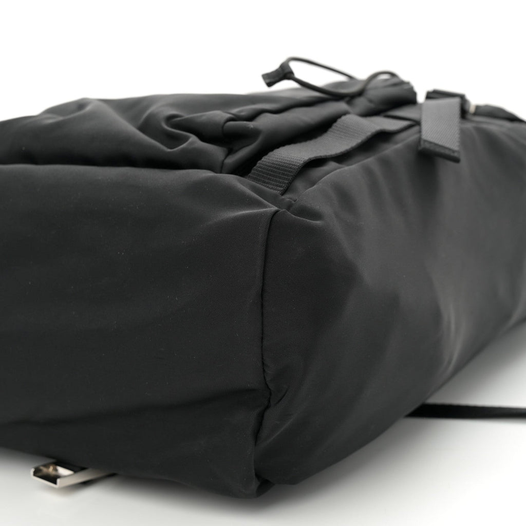 Tessuto Nylon Montagna Double Buckle Backpack Black