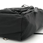 Tessuto Nylon Montagna Double Buckle Backpack Black