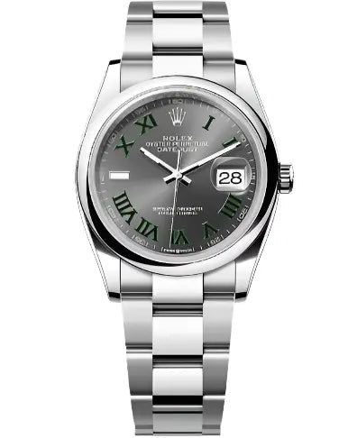 Rolex Oystersteel Datejust 36  - Wimbledon Dial - Oyster Bracelet - 126200 wimoys