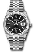Rolex Steel Datejust 36  - Black Index Dial - Jubilee Bracelet - 126200 bkij