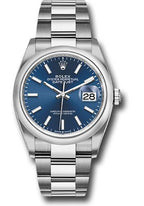 Rolex Steel Datejust 36  - Blue Index Dial - Oyster Bracelet - 126200 blio