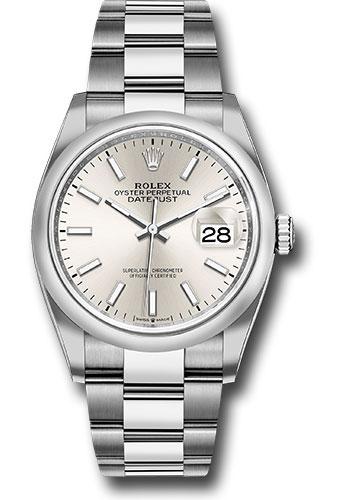 Rolex Steel Datejust 36  - Silver Index Dial - Oyster Bracelet - 126200 sio