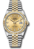 Rolex Steel and Yellow Gold Rolesor Datejust 36  - Champagne Diamond Dial - Jubilee Bracelet - 126233 chdj