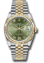 Rolex Steel and Yellow Gold Rolesor Datejust 36  - Olive Green Roman Dial - Jubilee Bracelet - 126233 ogdr69j