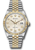 Rolex Steel and Yellow Gold Rolesor Datejust 36  - Silver Jubilee Diamond Dial - Jubilee Bracelet - 126233 sjdj
