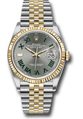 Rolex Yellow Rolesor Datejust 36  - Slate Roman Dial - Jubilee Bracelet - 126233