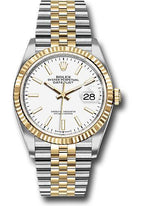 Rolex Steel and Yellow Gold Rolesor Datejust 36  - White Index Dial - Jubilee Bracelet - 126233 wij