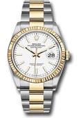 Rolex Steel and Yellow Gold Rolesor Datejust 36  - White Index Dial - Oyster Bracelet - 126233 wio
