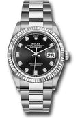 Rolex Steel Datejust 36  - Black Diamond Dial - Oyster Bracelet - 126234 bkdo