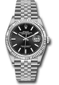 Rolex Steel Datejust 36  - Black Index Dial - Jubilee Bracelet - 126234 bkij